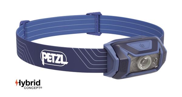 čelovka PETZL TIKKA Hybrid Concept modrá 350 Lm