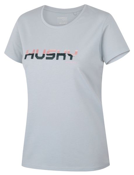 dámske bavlnené tričko HUSKY Tee Wild L light grey