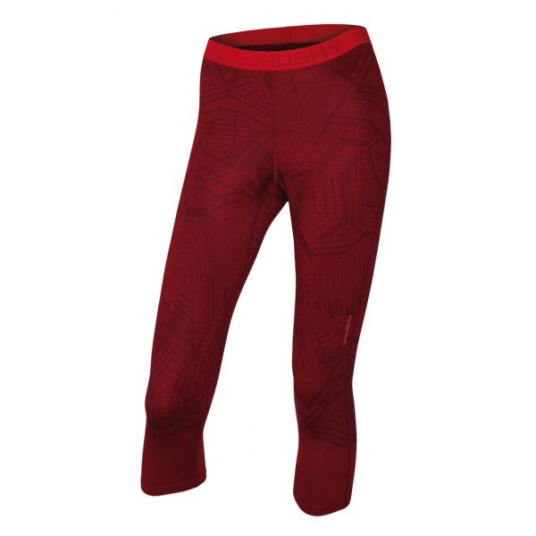 dámske dlhé nohavice termo 3/4 nohavice HUSKY Active Winter pants červené