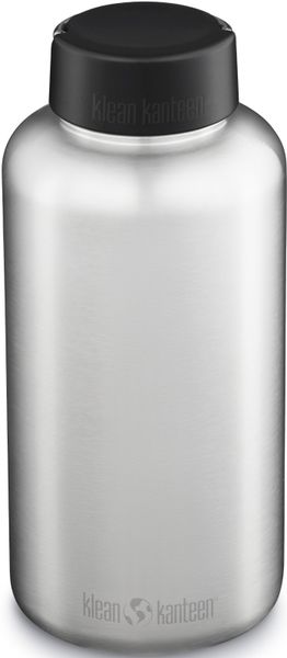 fľaša Klean Kanteen Wide w/Wide Loop Cap brushed stainless 1900 ml - Klean Kanteen® Wide