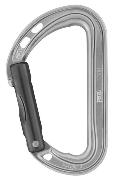 karabína Petzl Spirit STRAIGHT šedá