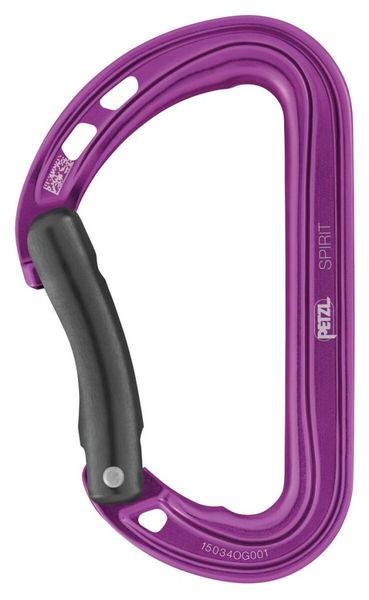 karabínka PETZL Spirit Bent fialová