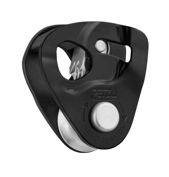 kladka s blokantom PETZL NANO TRACTION black