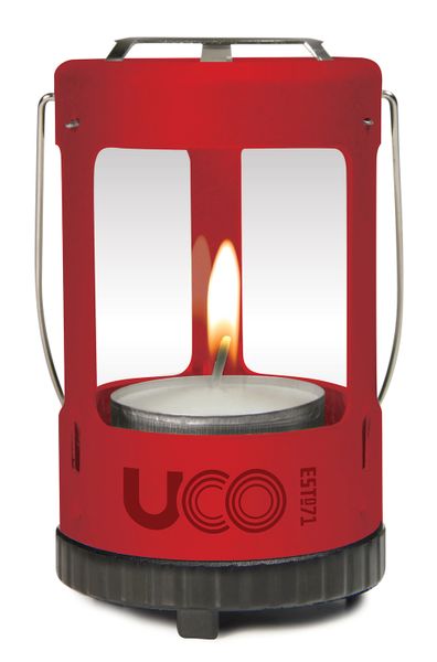 lampáš UCO Mini Windlicht-Set Alu lava red