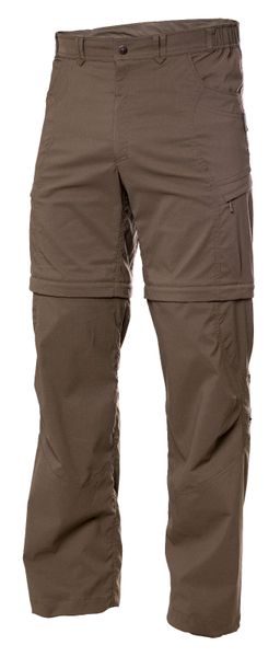 nohavice Warmpeace BIGWASH zip-off coffee brown