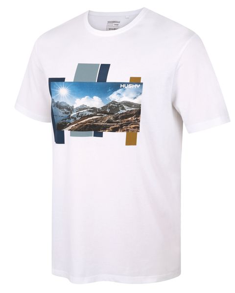 pánske bavlnené tričko HUSKY Tee Skyline M white