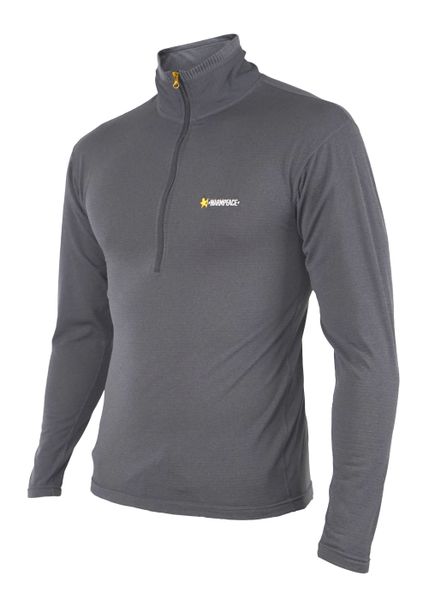 pánsky pulóver Warmpeace KAI lava grey Polartec PowerGrid