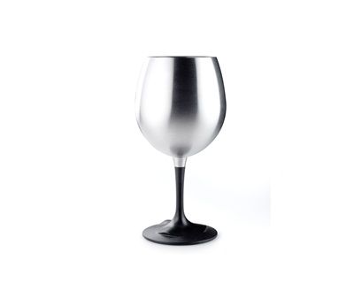 pohár na víno GSI OUTDOORS WINE GLASS na červené víno - nerezový pohár GSI Outoors Glacier Stainless Nesting Red Wine Glass 0.32L 63310