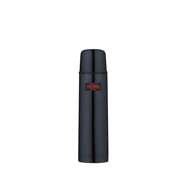 termoska THERMOS Light & Compact 0.5 L tmavo modrá s tlačidlovým uzáverom a šálkou