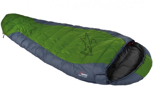 Spacák WARMPEACE Viking 600 aloe/grey/black 195cm