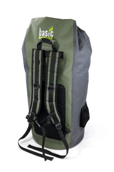 vodeodolný vak - batoh BasicNature Seesack 90 L grey-green