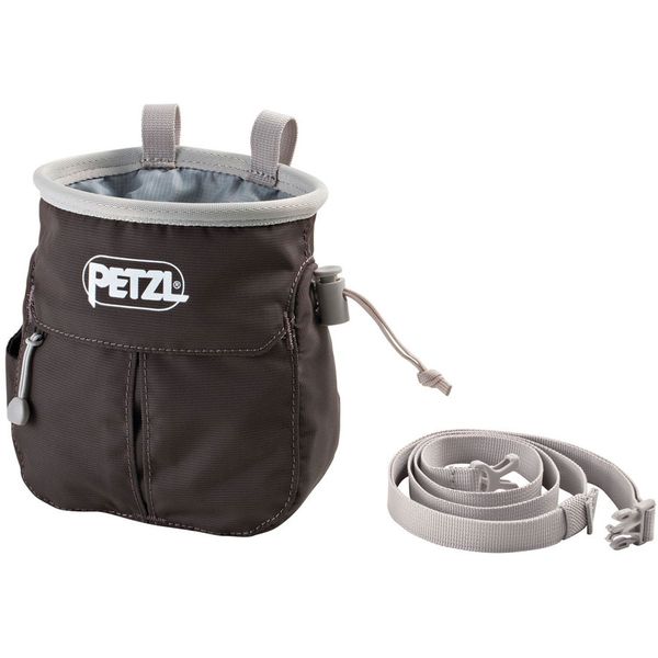 vrecko na magnézium PETZL Sakapoche Chalk Bag grey